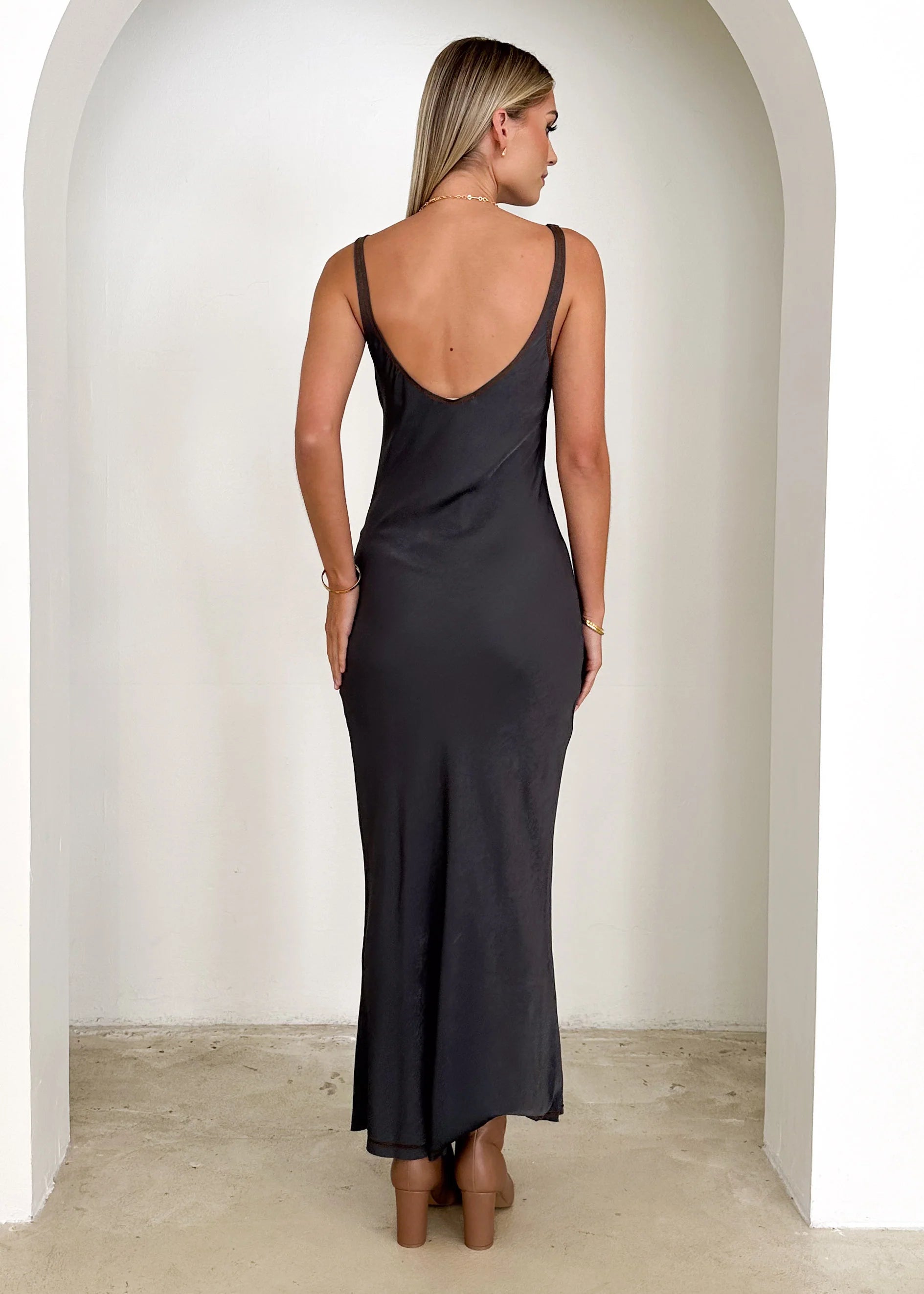 Jour Maxi Dress - Charcoal