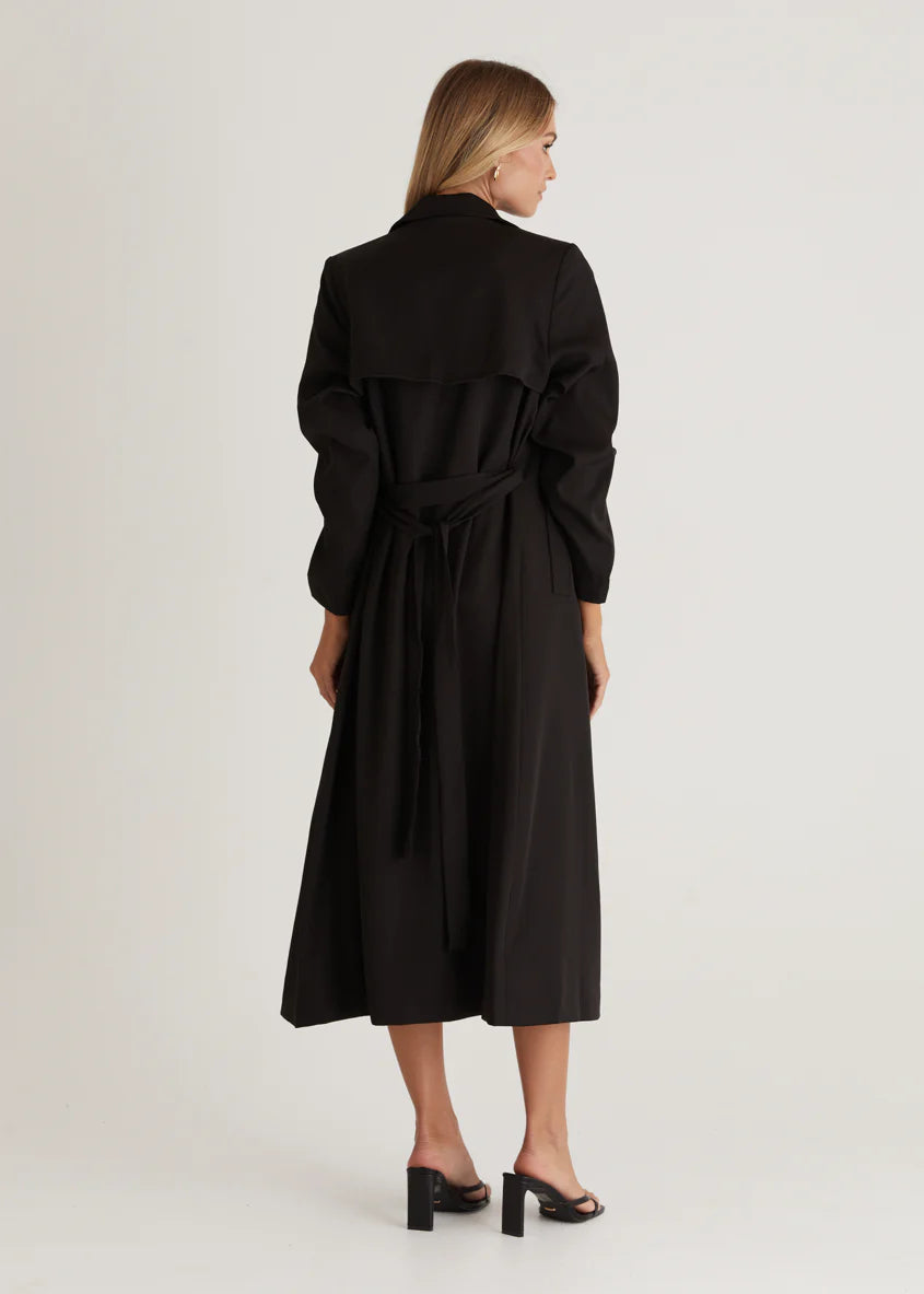 Kylie Trench Coat - Black