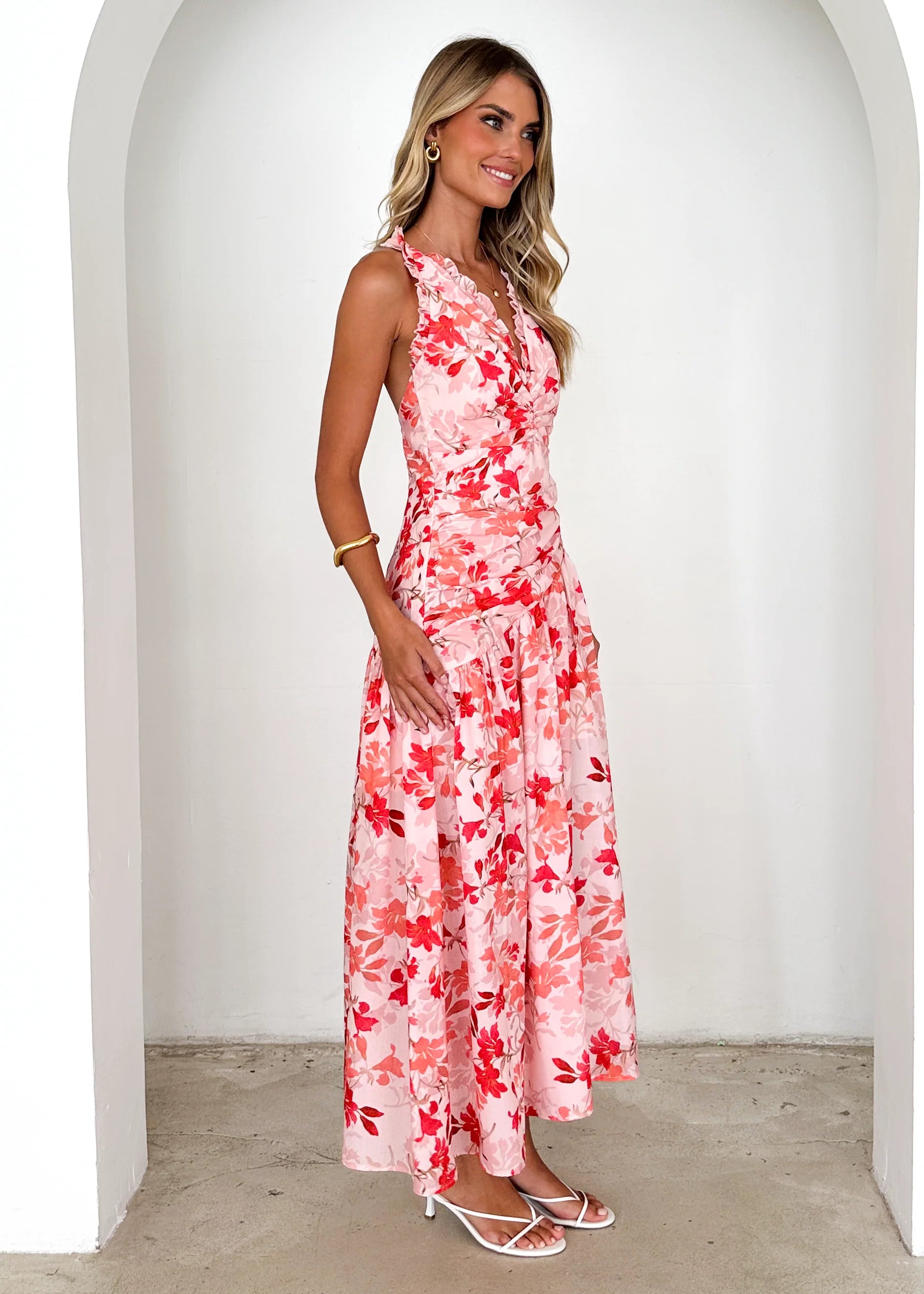 Venitian Maxi Dress - Pink Floral