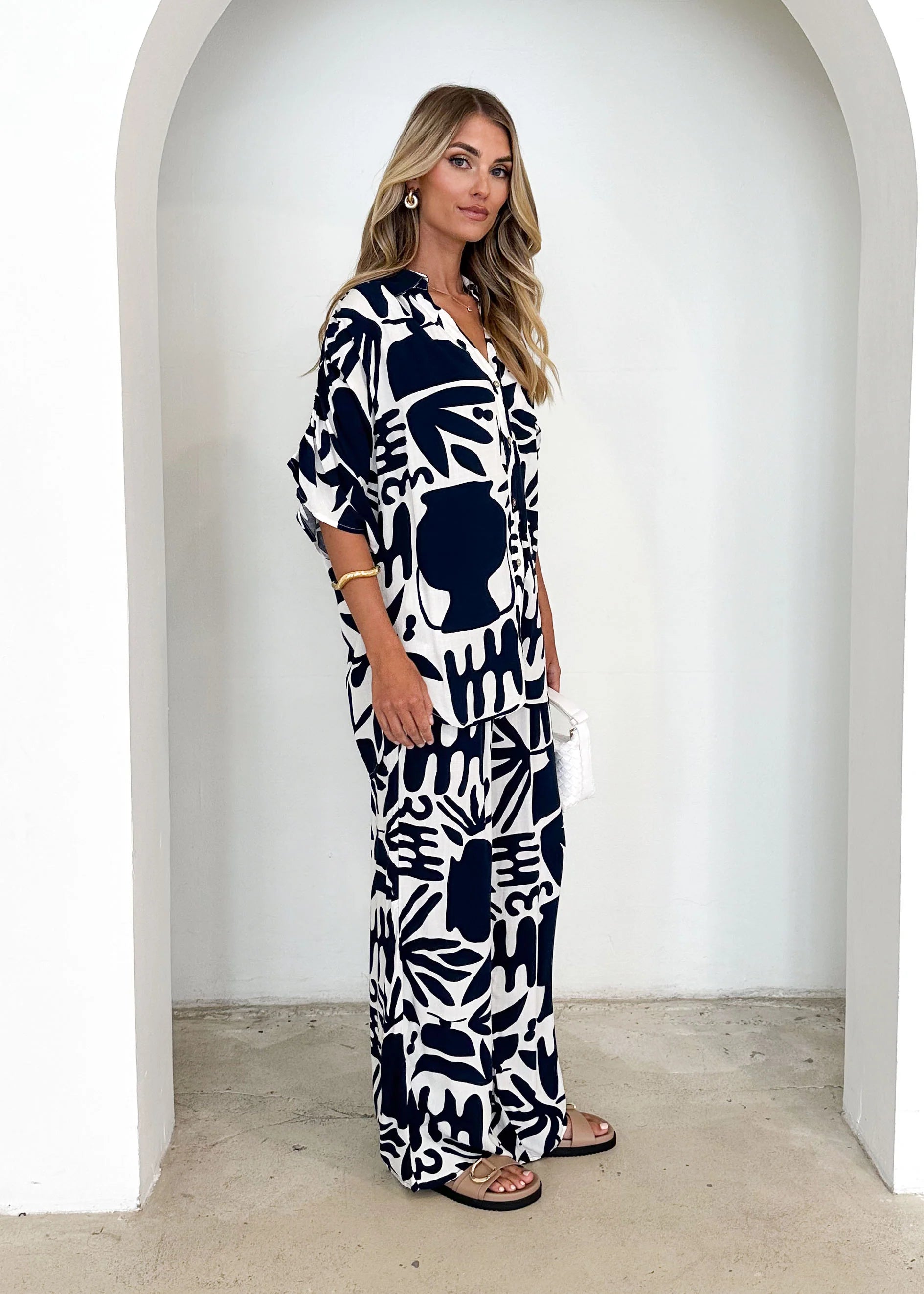 Raegan Shirt - Navy Mirage