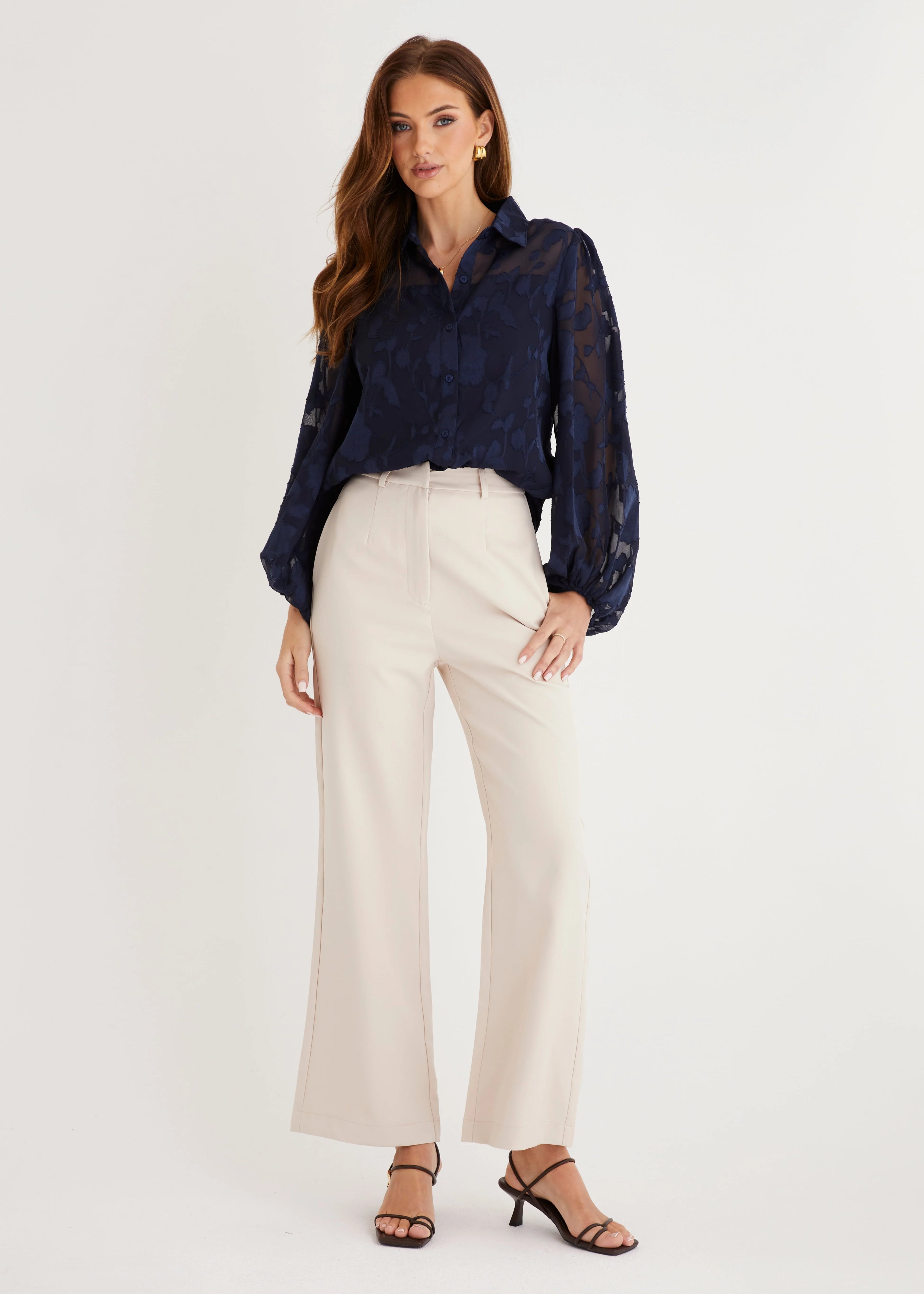 Medusa Shirt - Navy Lace