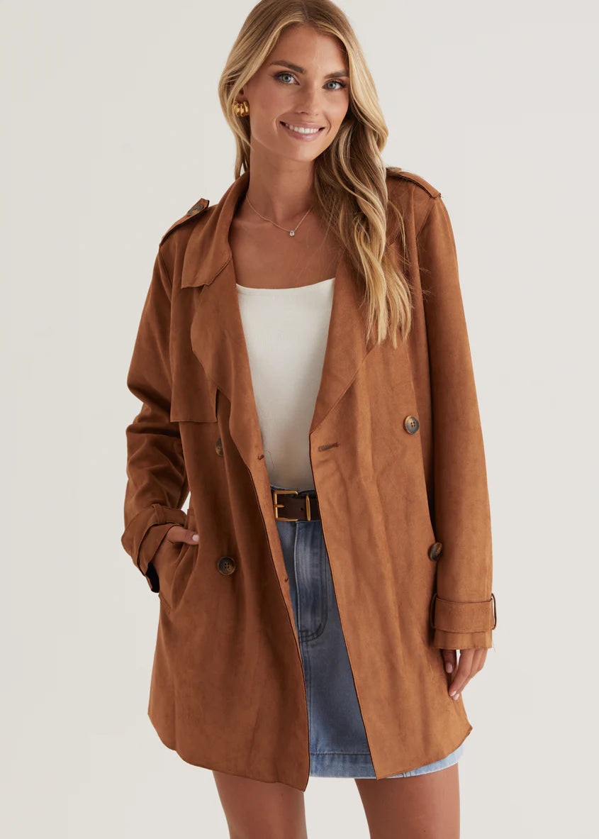 Lexington Suede Jacket - Tan