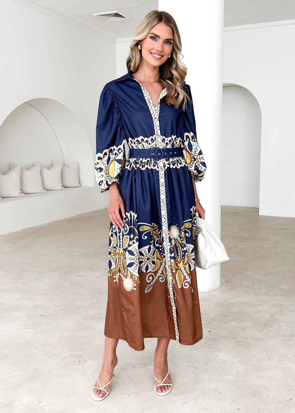 Jackly Midi Dress - Labyrinth