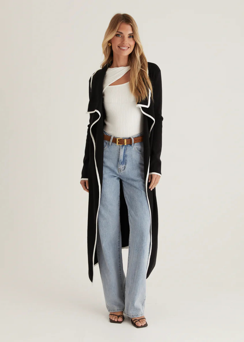 Portland Knit Coat - Black