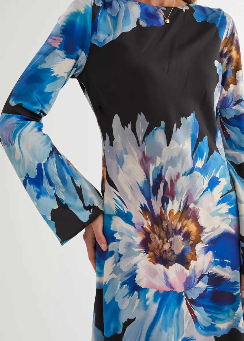 Romance Maxi Dress - Midnight Bloom