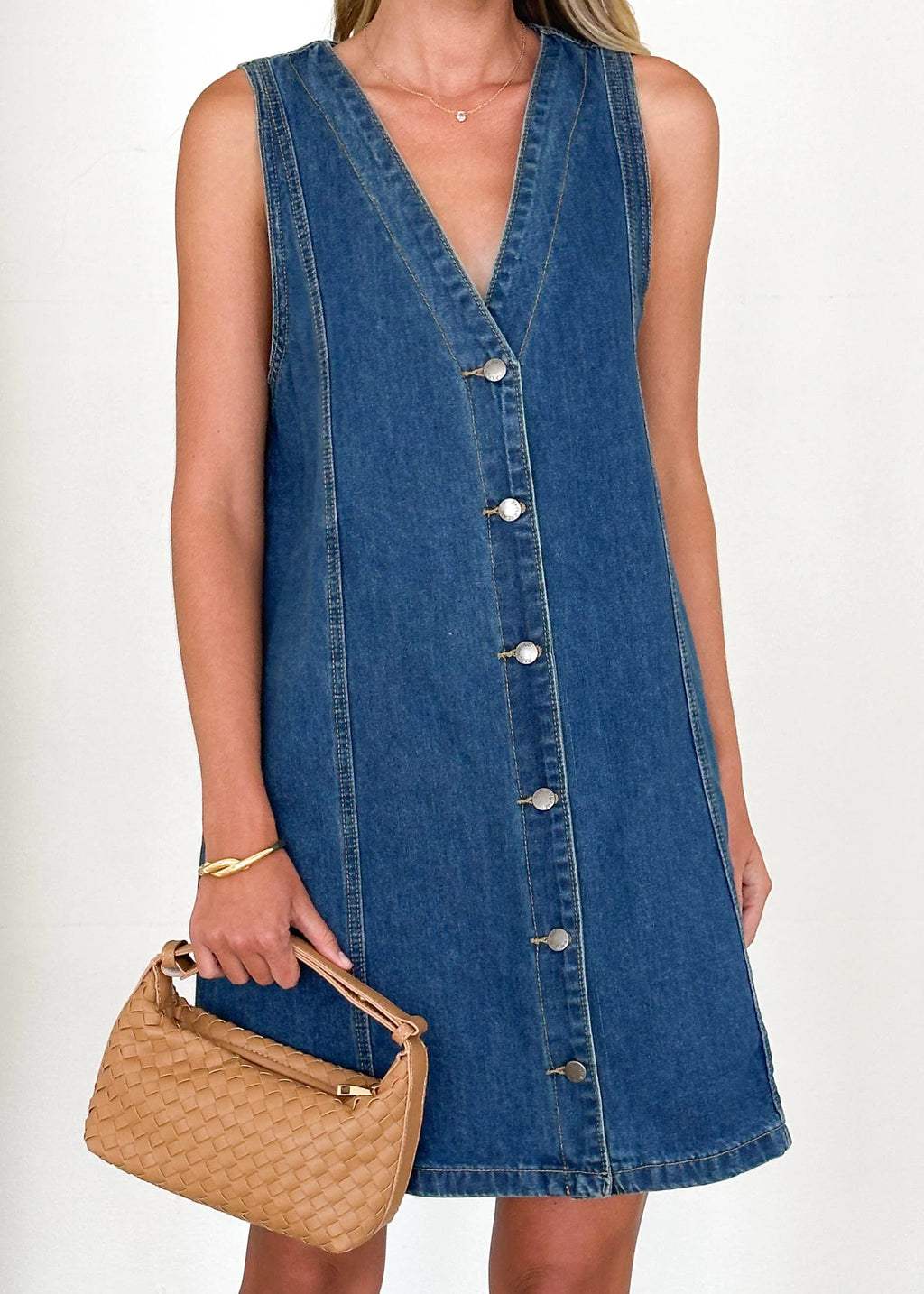 Halluna Dress - Indigo Denim