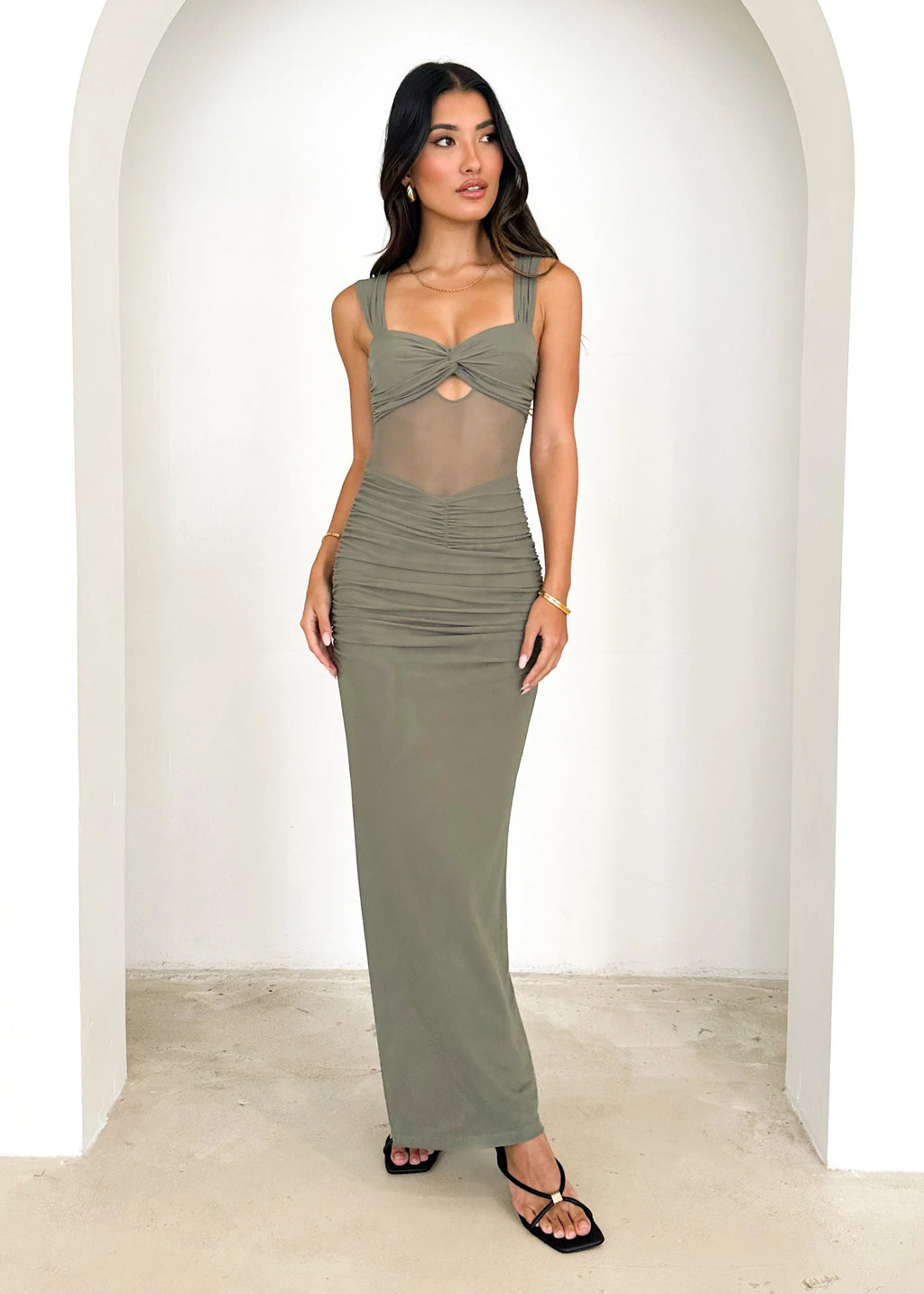 Katro Maxi Dress - Olive