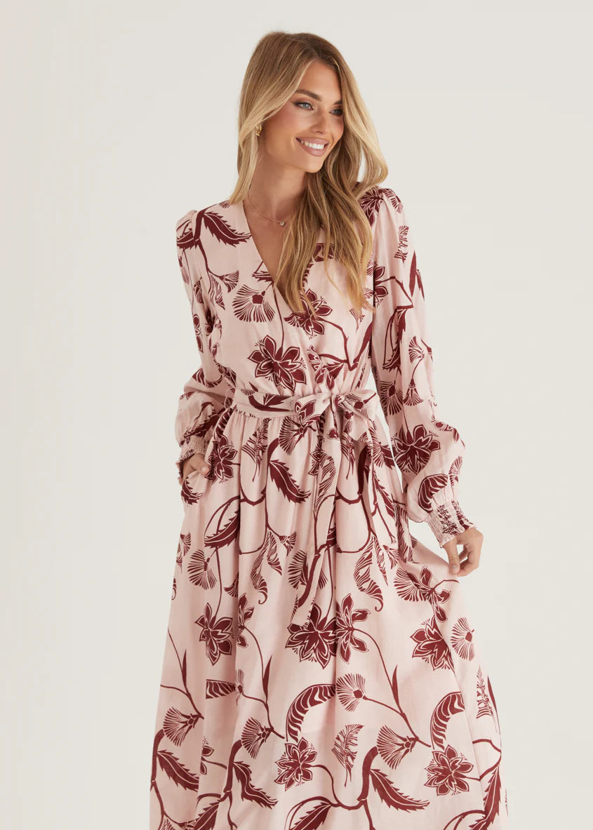 Runaway Maxi Dress - Blush Floral