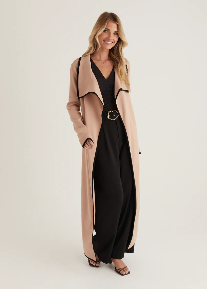 Portland Knit Coat - Camel