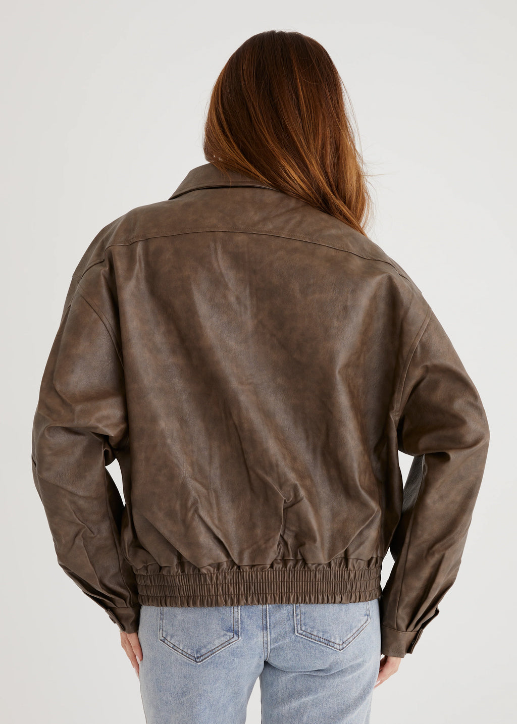 Suntia PU Jacket - Brown
