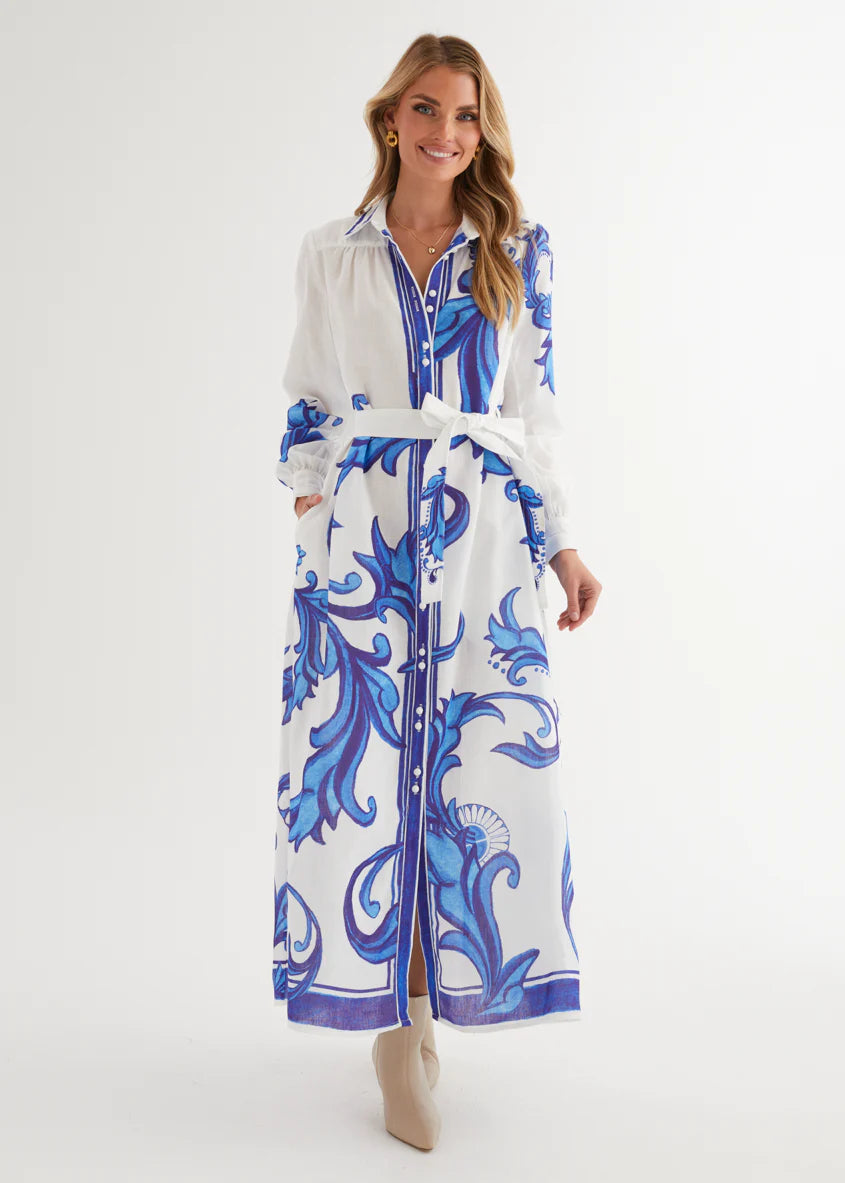 Sage Maxi Dress - Blue Zayna