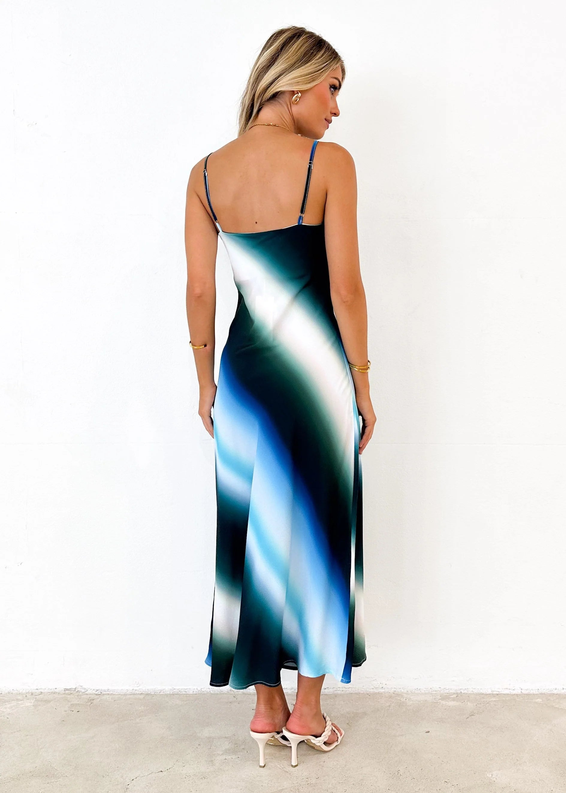 Ayloria Maxi Dress - Blue Tie Dye