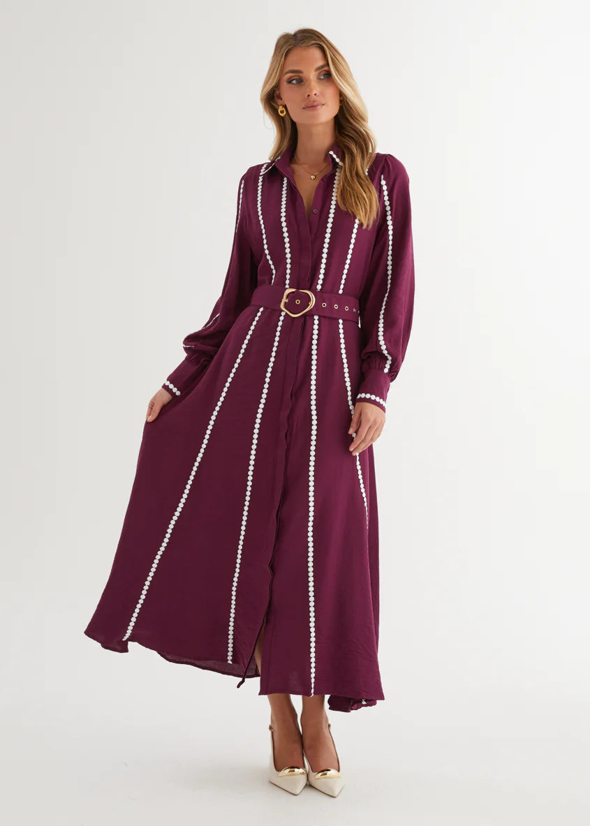 Nevaeh Maxi Dress - Plum
