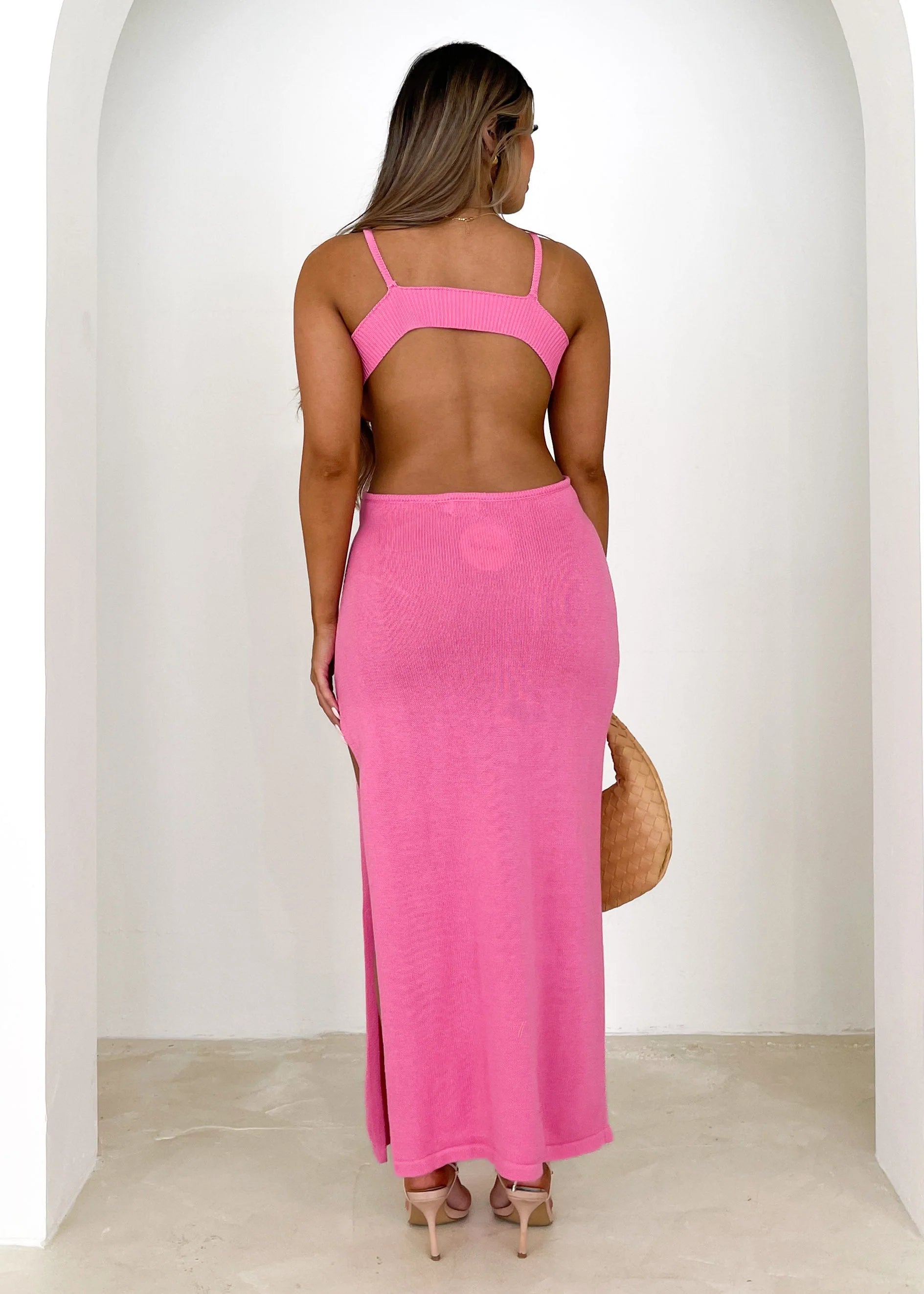 Paramount Cut Out Midi Dress - Pink
