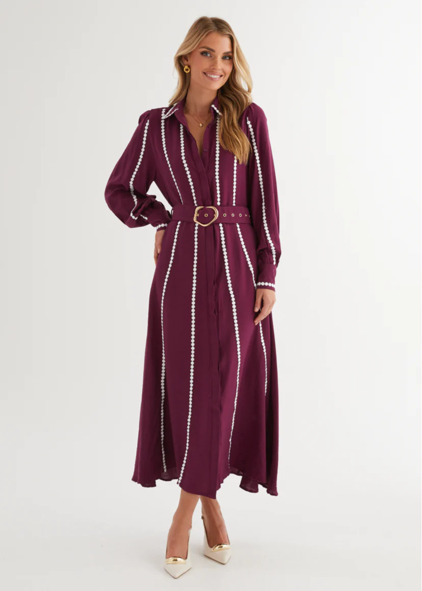 Nevaeh Maxi Dress - Plum