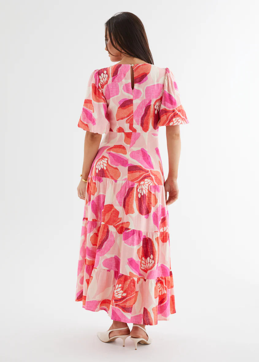 Lyndia Maxi Dress - Pink Rosalie
