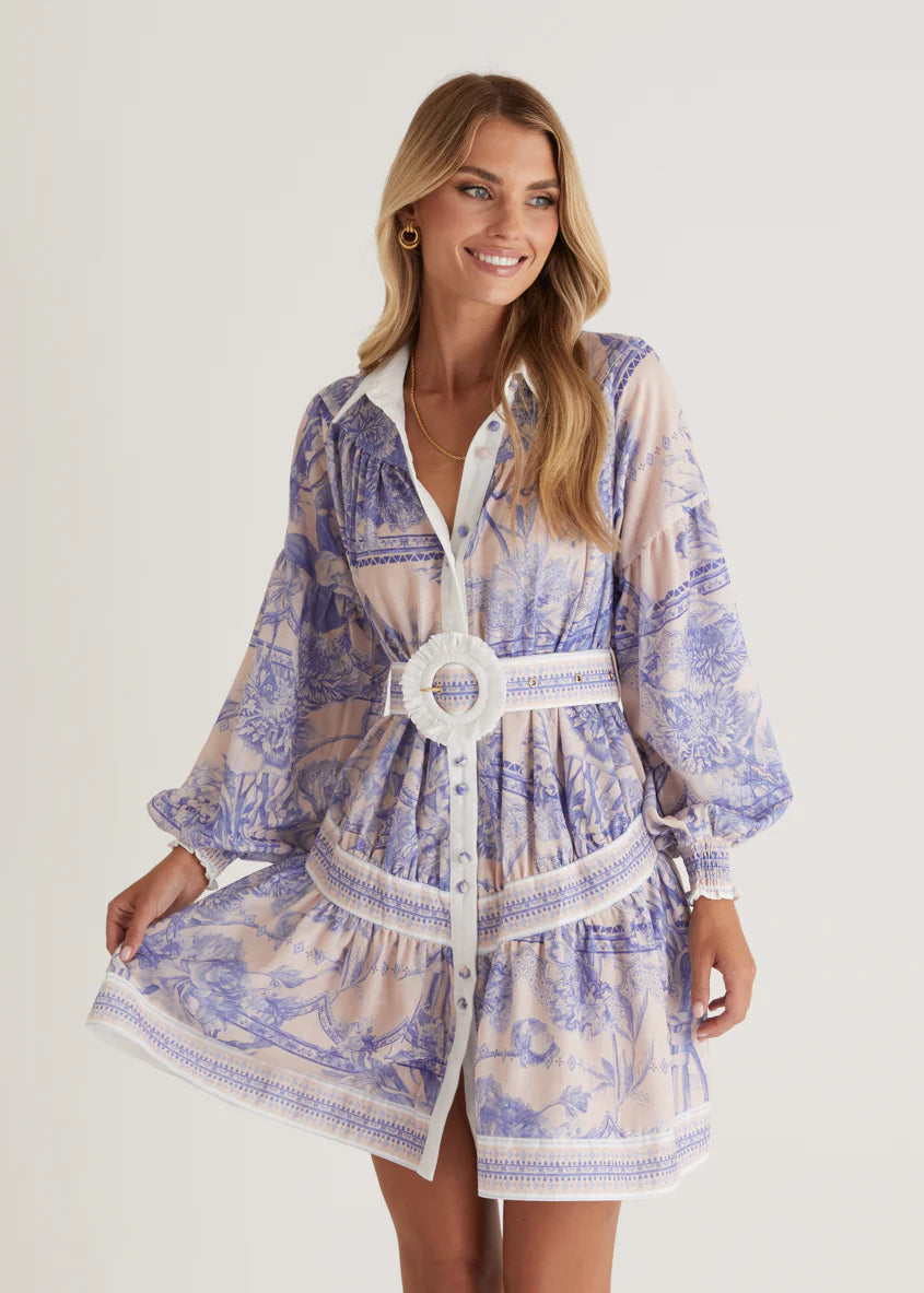 Marietta Dress - Porcelain