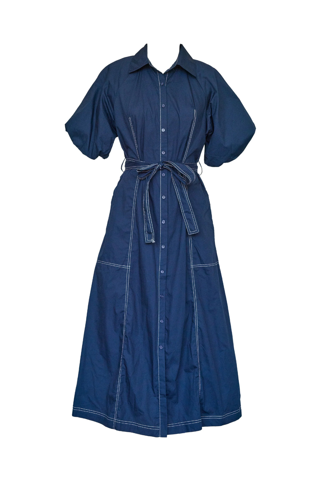 Pintura Midi Dress - Navy