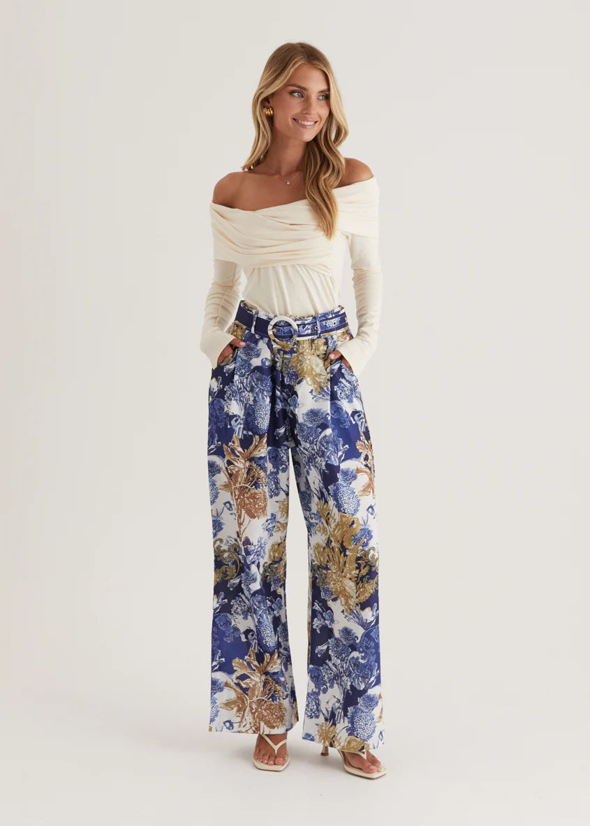 Tethroe Pants - Navy Chateau