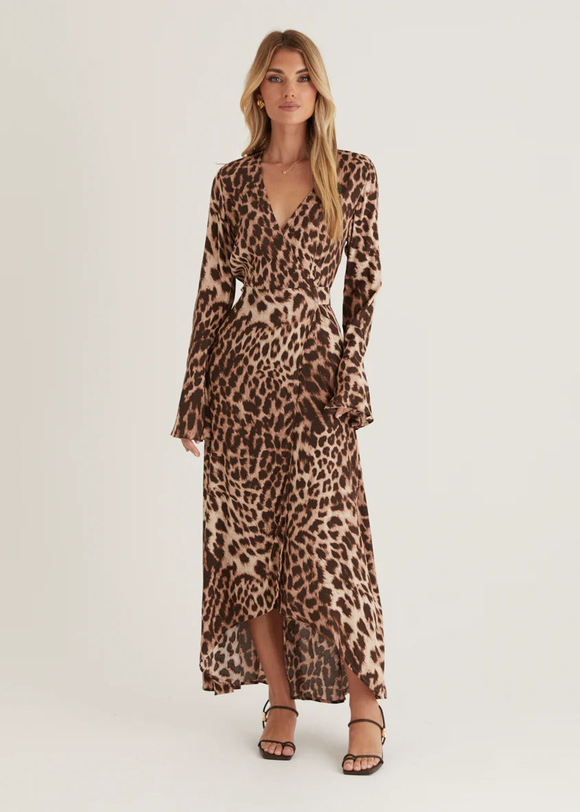 Moda Maxi Dress - Leopard