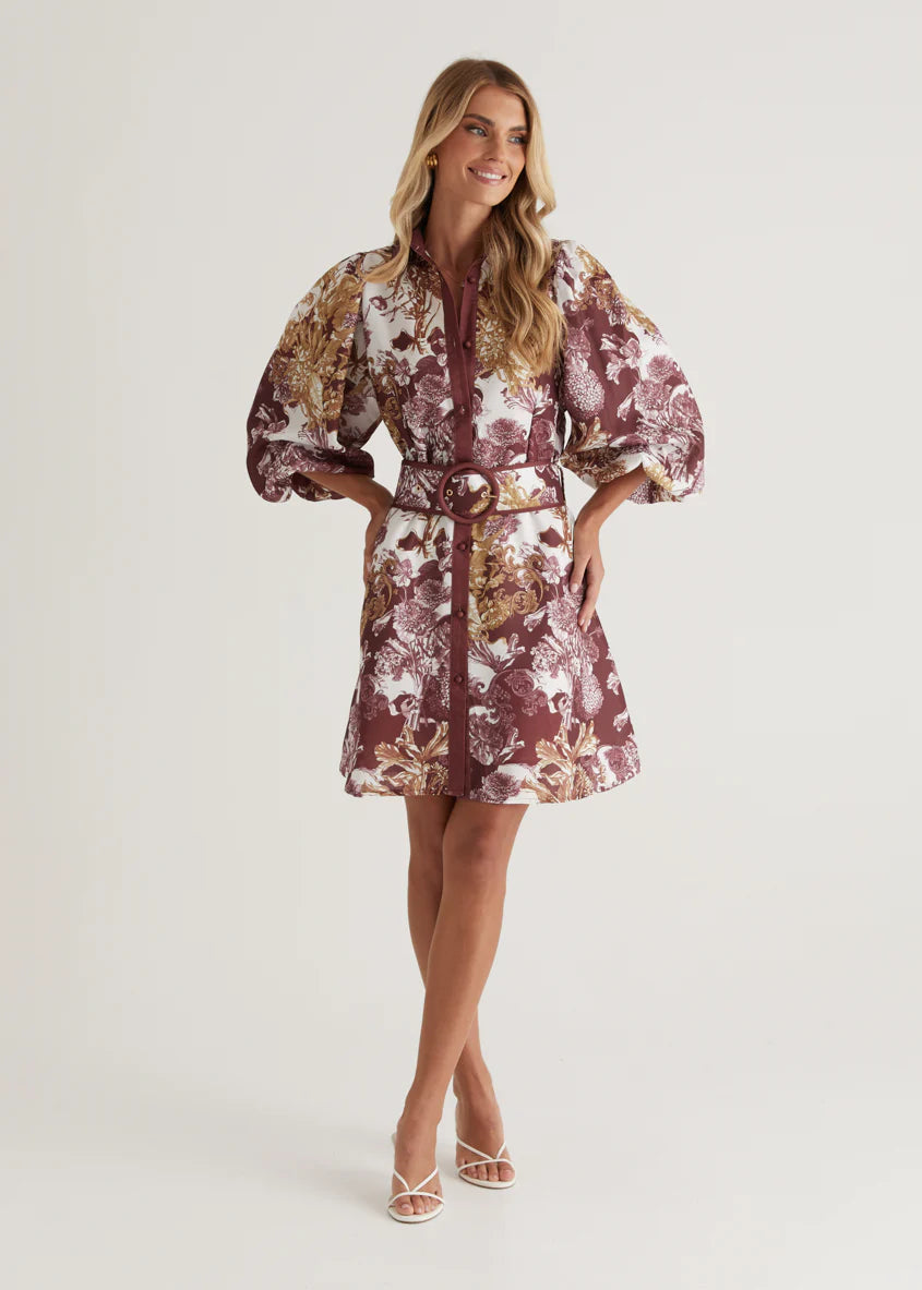 Tavana Dress - Merlot Chateau