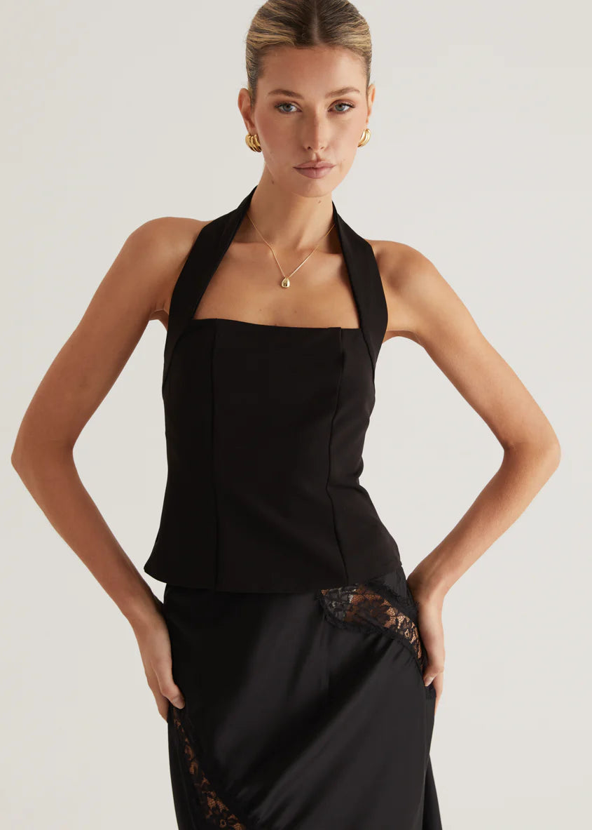 Nitro Halter Top - Black