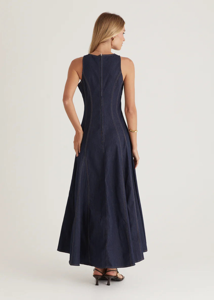 Rose Maxi Dress - Indigo
