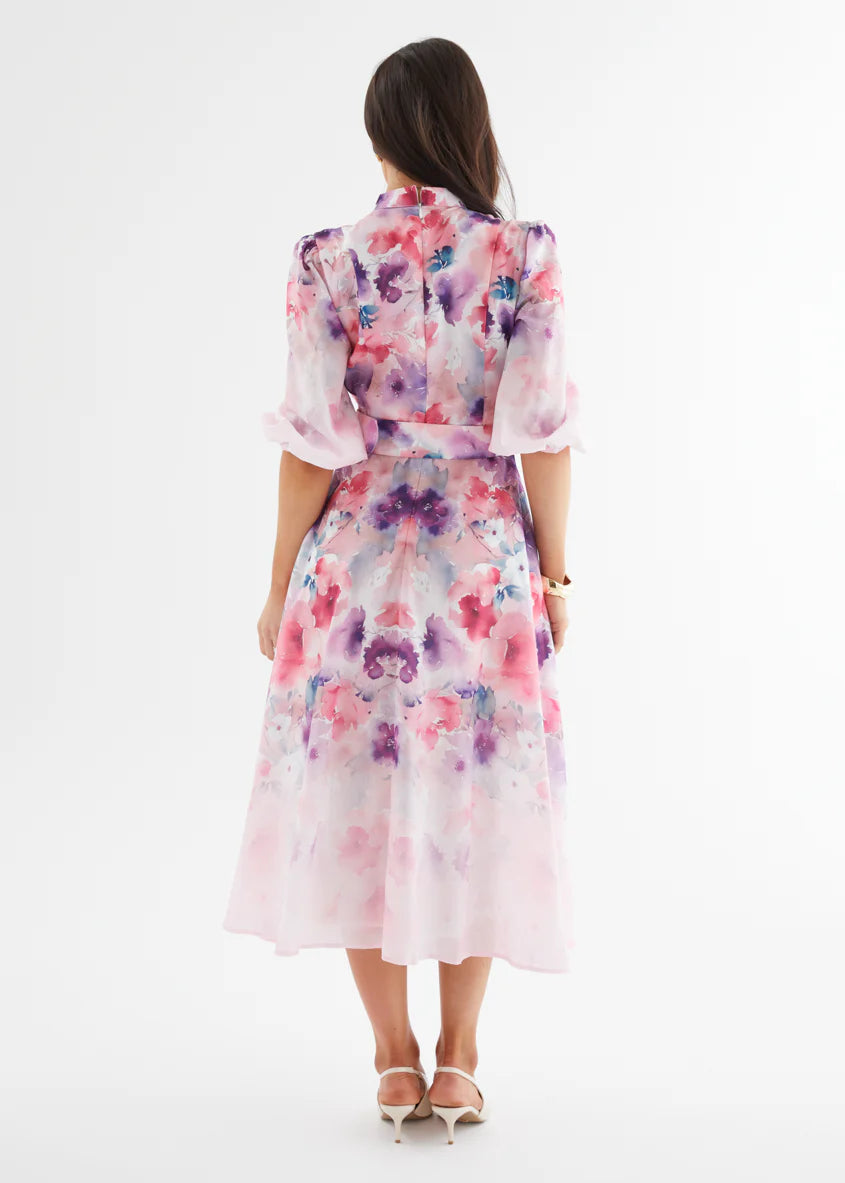 Mykaela Midi Dress - Lavender Blossom