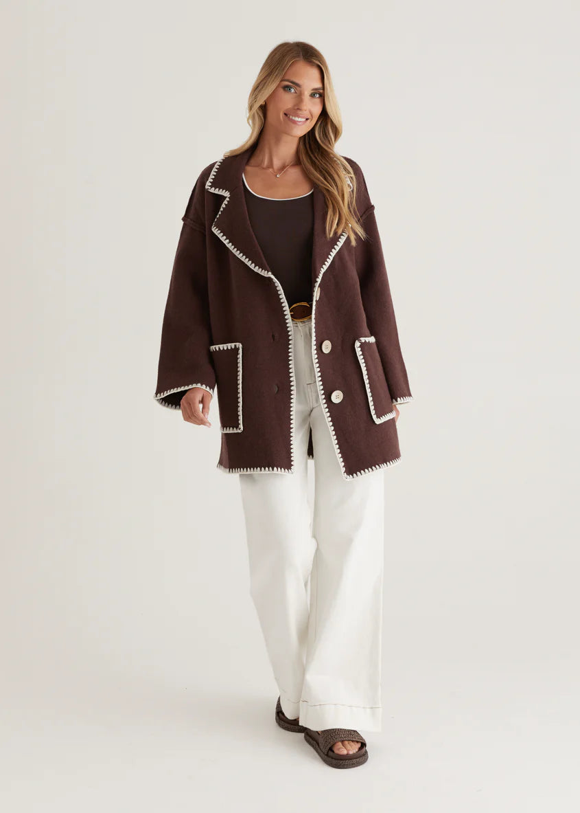 Harlo Cardigan - Espresso