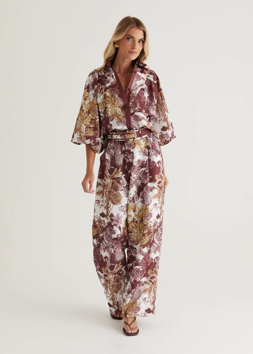 Tethroe Pants - Merlot Chateau