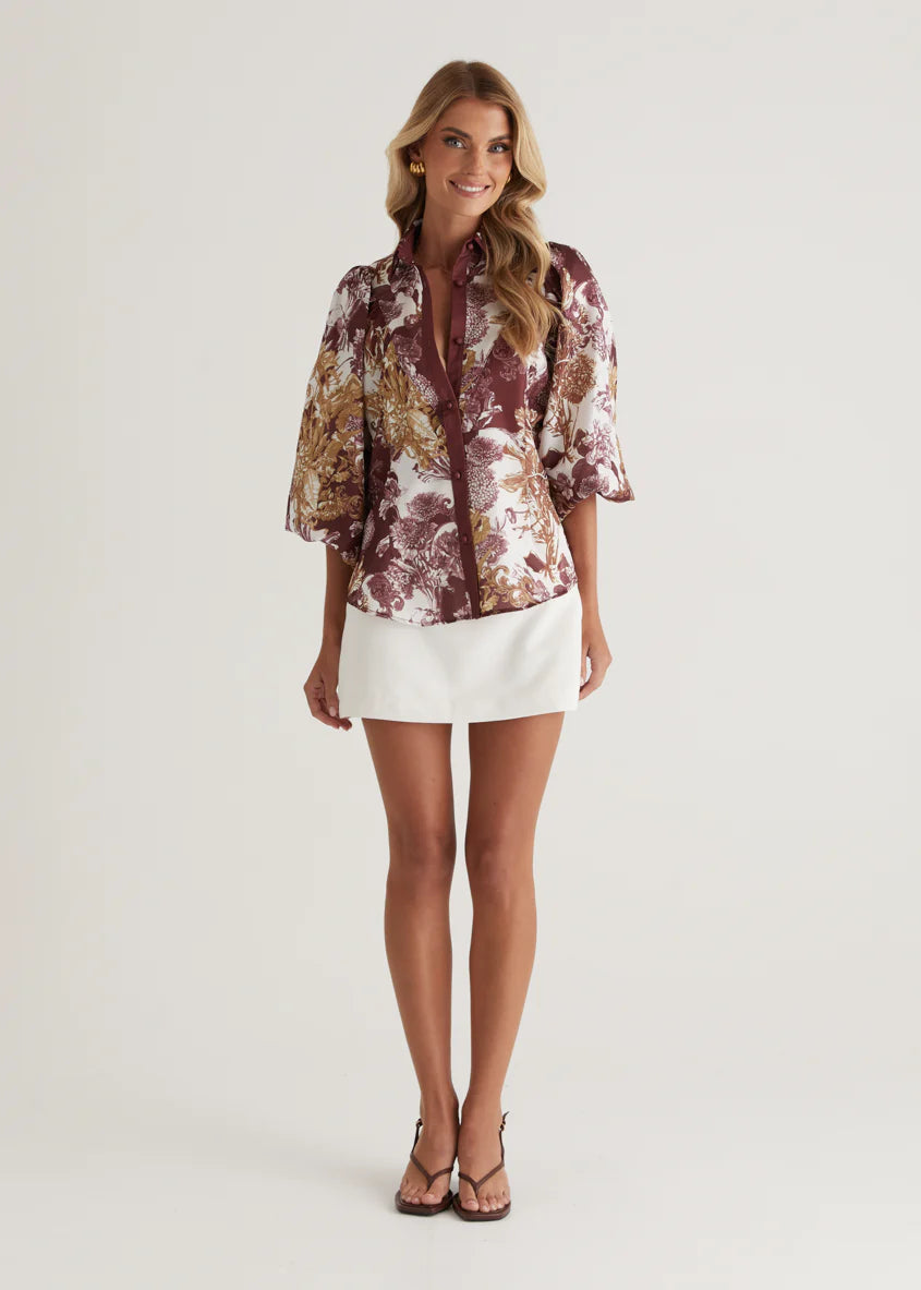 Tethroe Shirt - Merlot Chateau