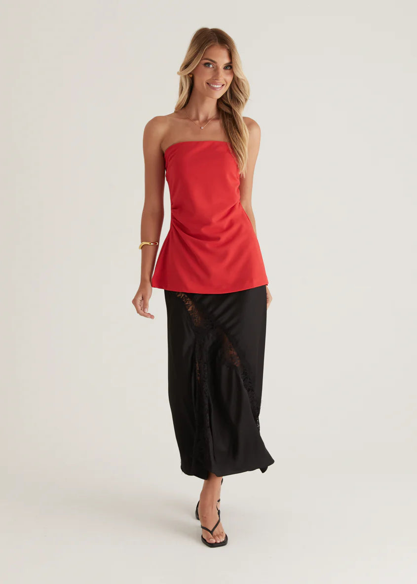 Kimili Strapless Top - Red