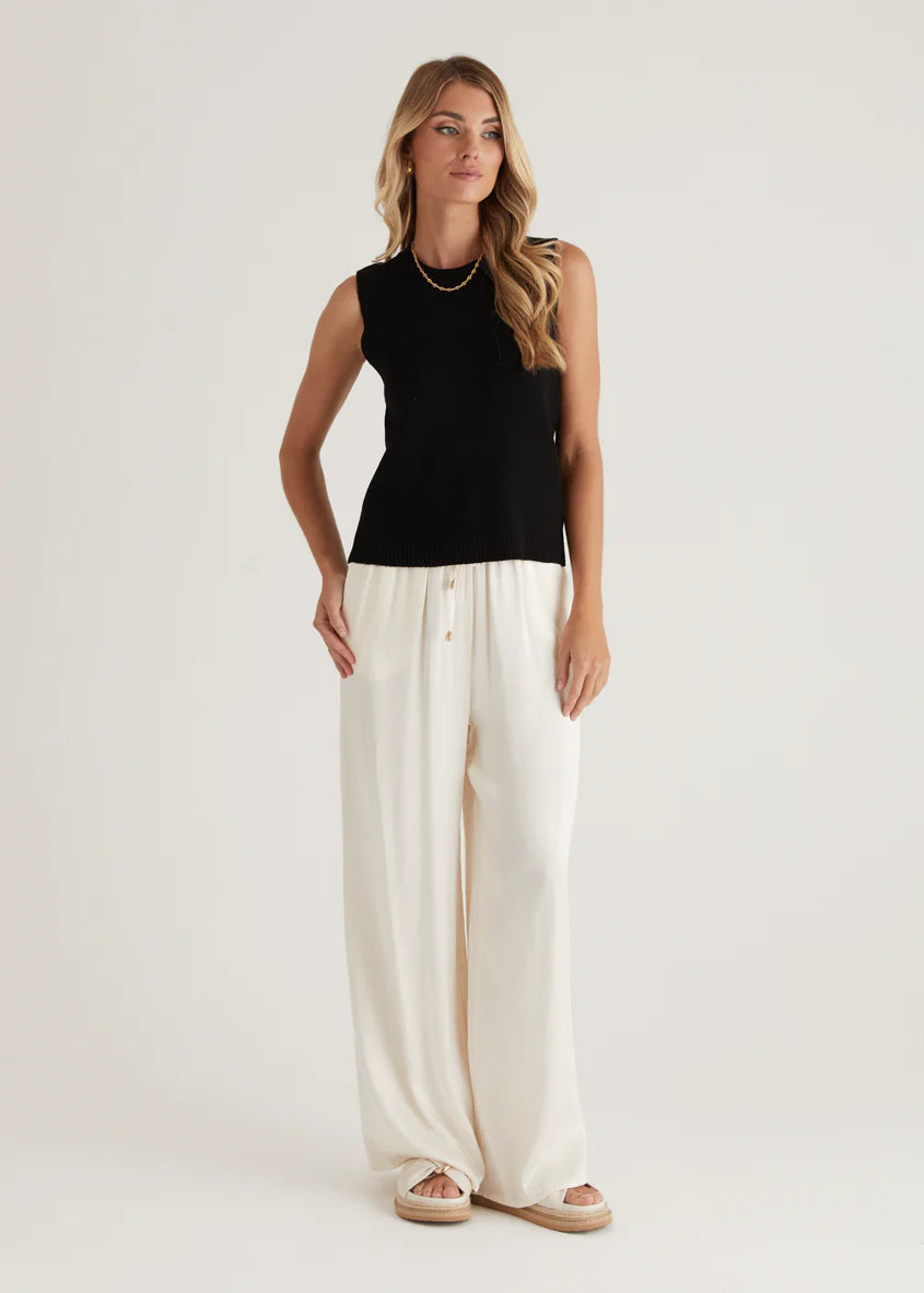 Jaylee Knit Tank - Black