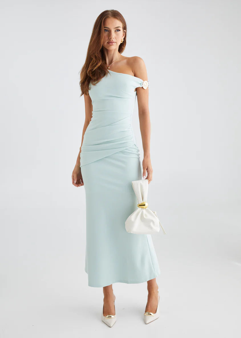 Moana Midi Dress - Mint Blue