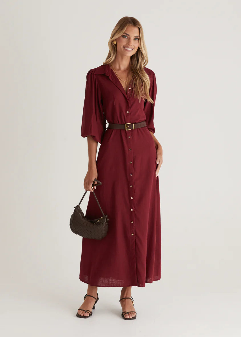 Romy Maxi Dress - Wine