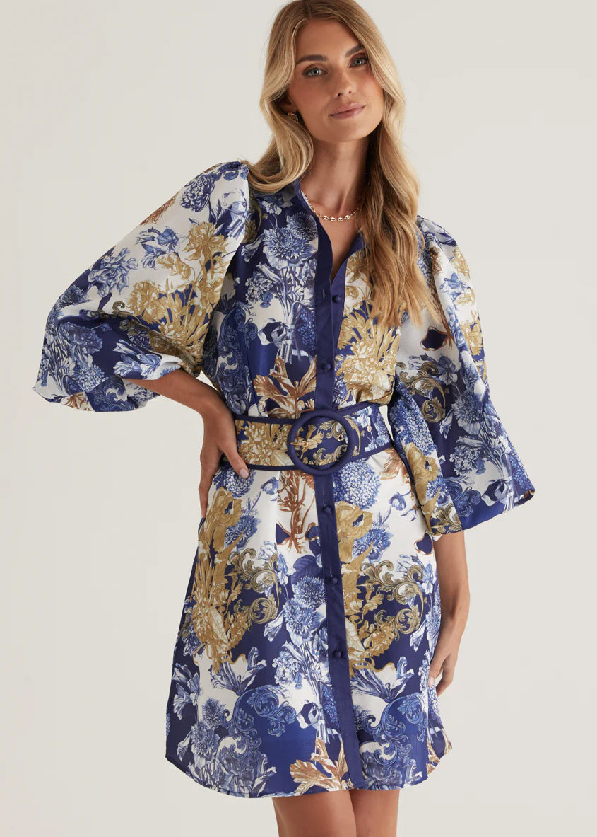 Tavana Dress - Navy Chateau