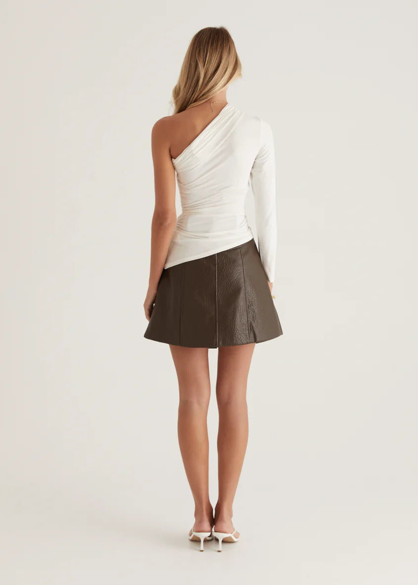 Hayler One Shoulder Top - Cream