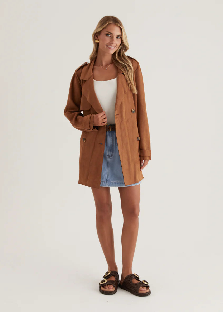 Lexington Suede Jacket - Tan