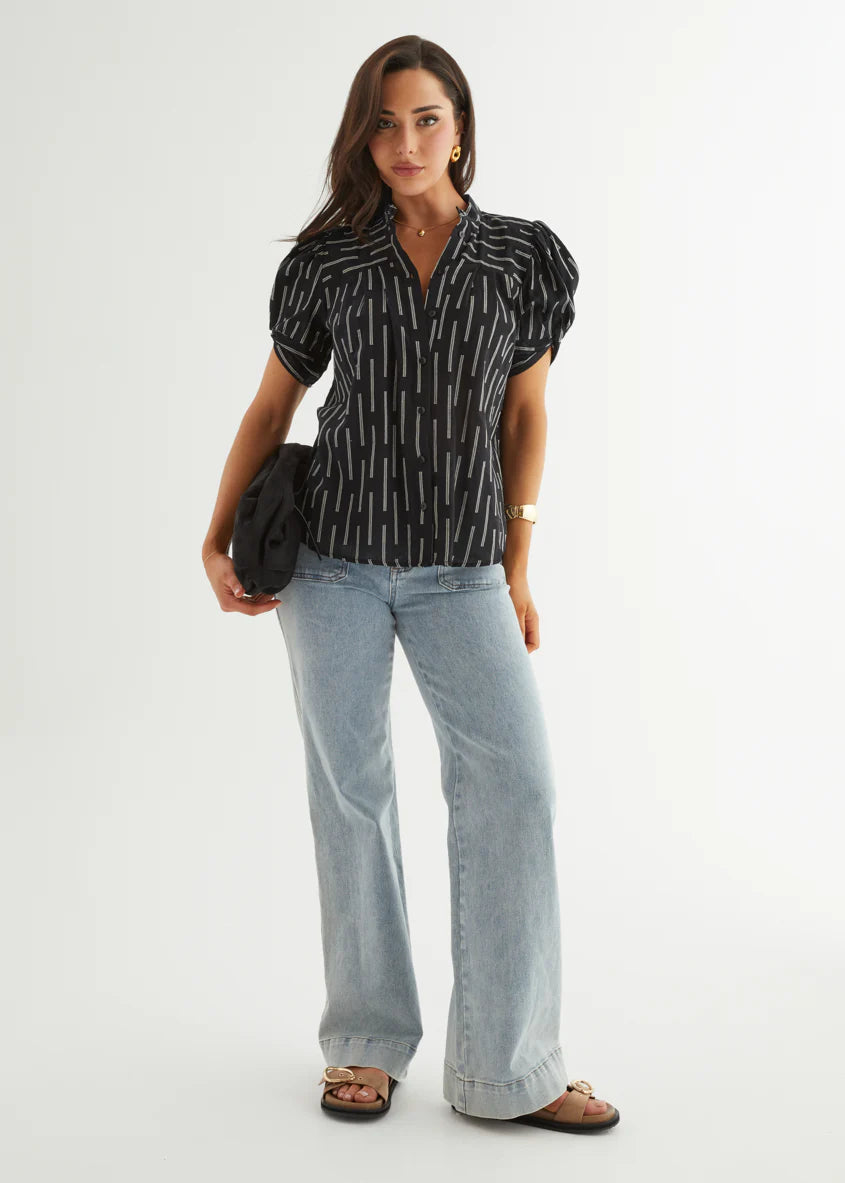 Becca Blouse - Liquorice