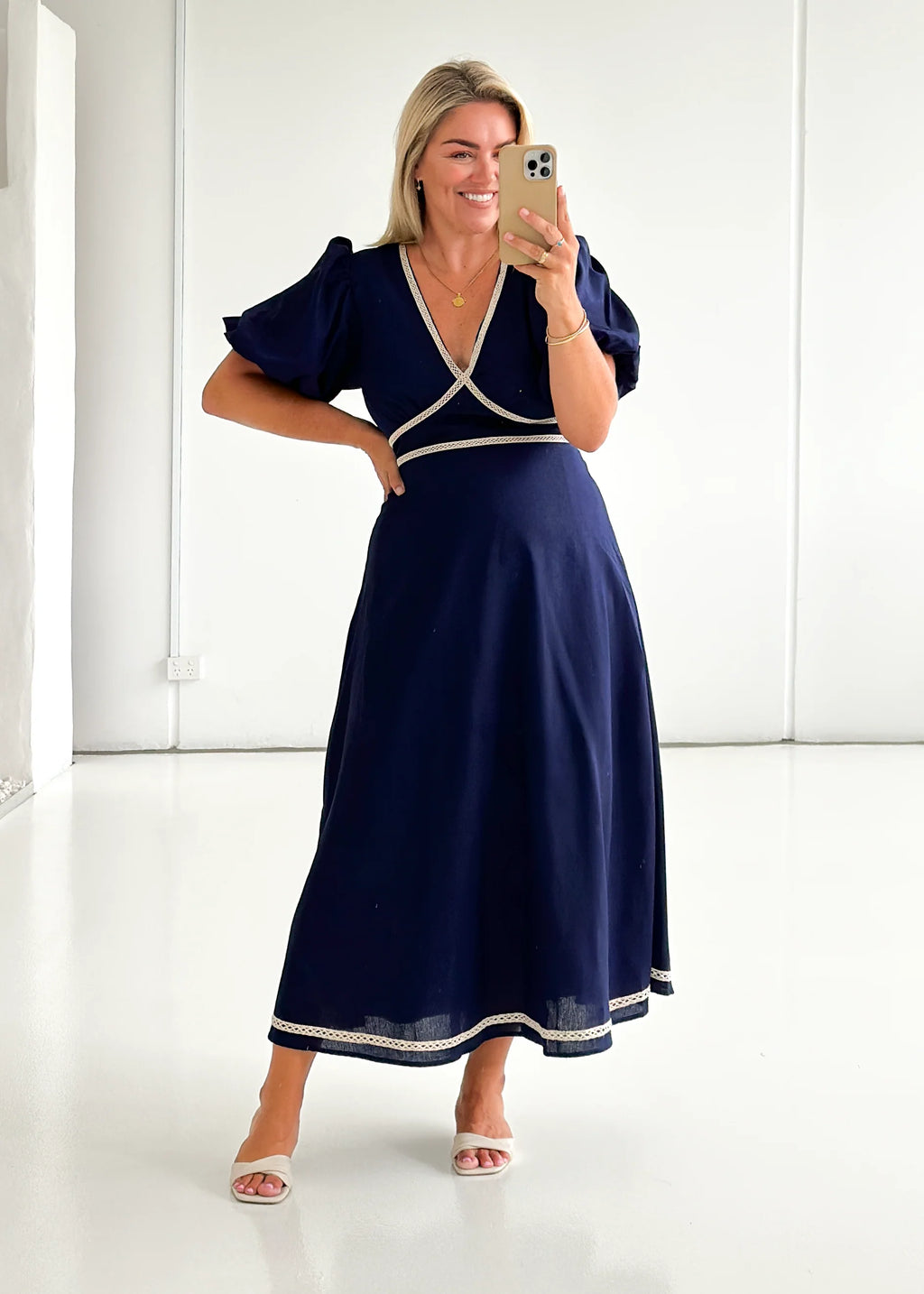 Ellodie Maxi Dress - Navy