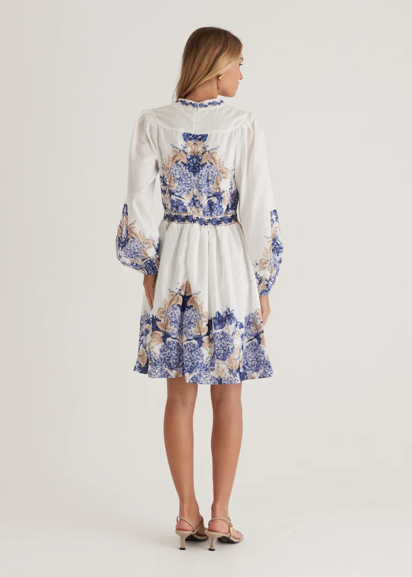 Veracruz Dress - White Hydrangea