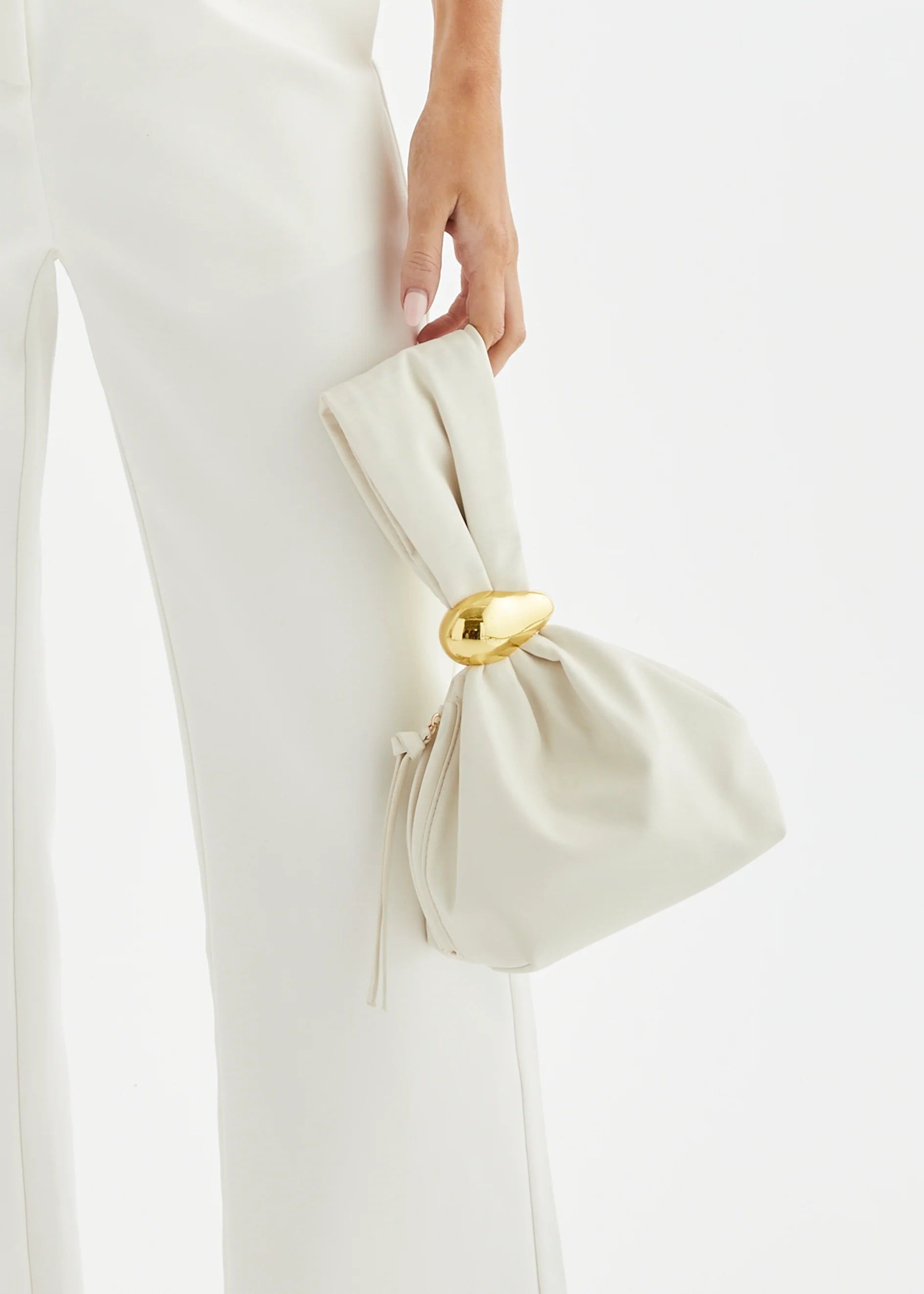 Lucia Handle Bag - Bone