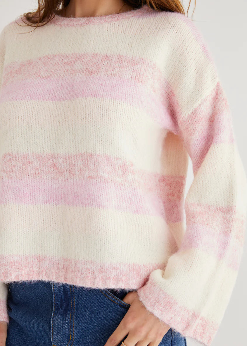Sundae Sweater - Pink Stripe