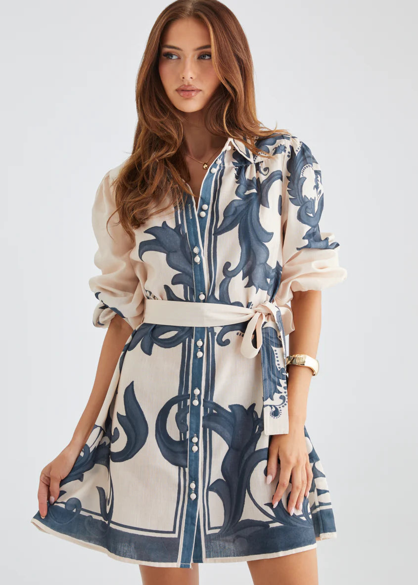 Nicoletta Dress - Cream Zayna