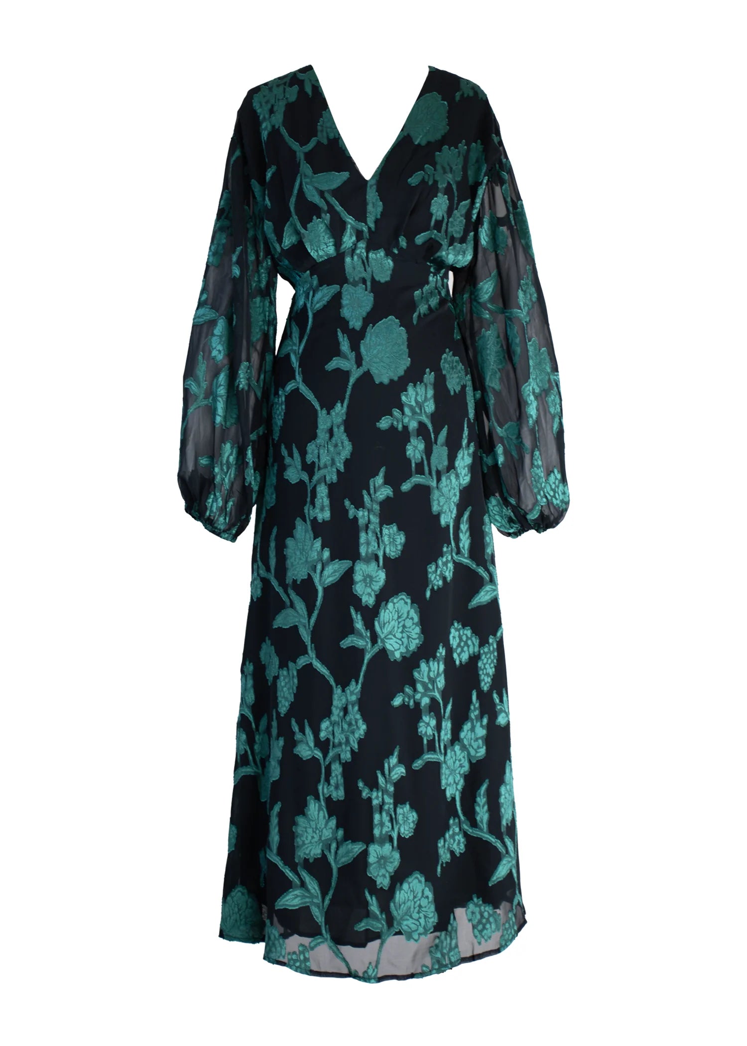 Primavera Maxi Dress - Emerald Floral