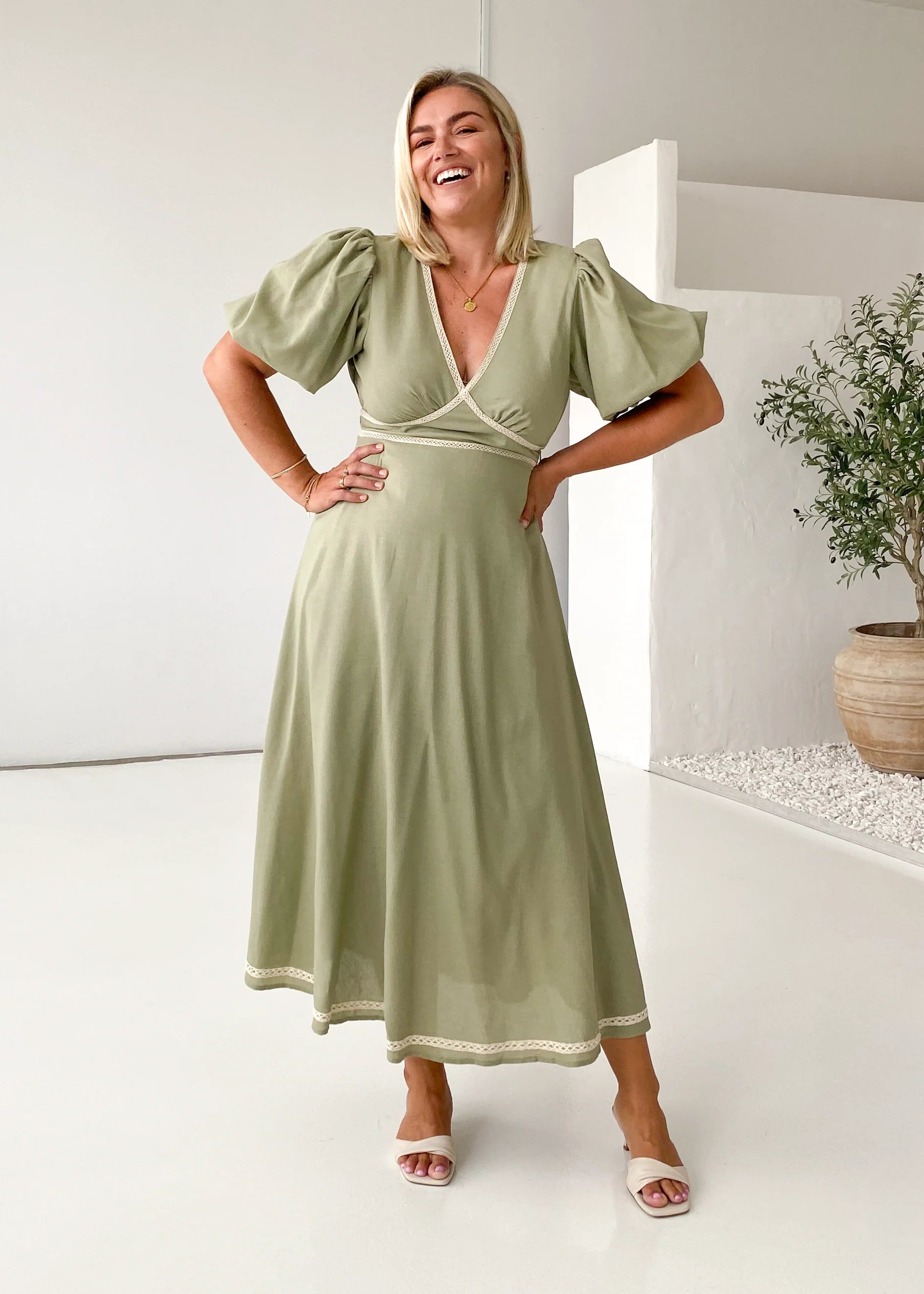 Ellodie Maxi Dress - Sage