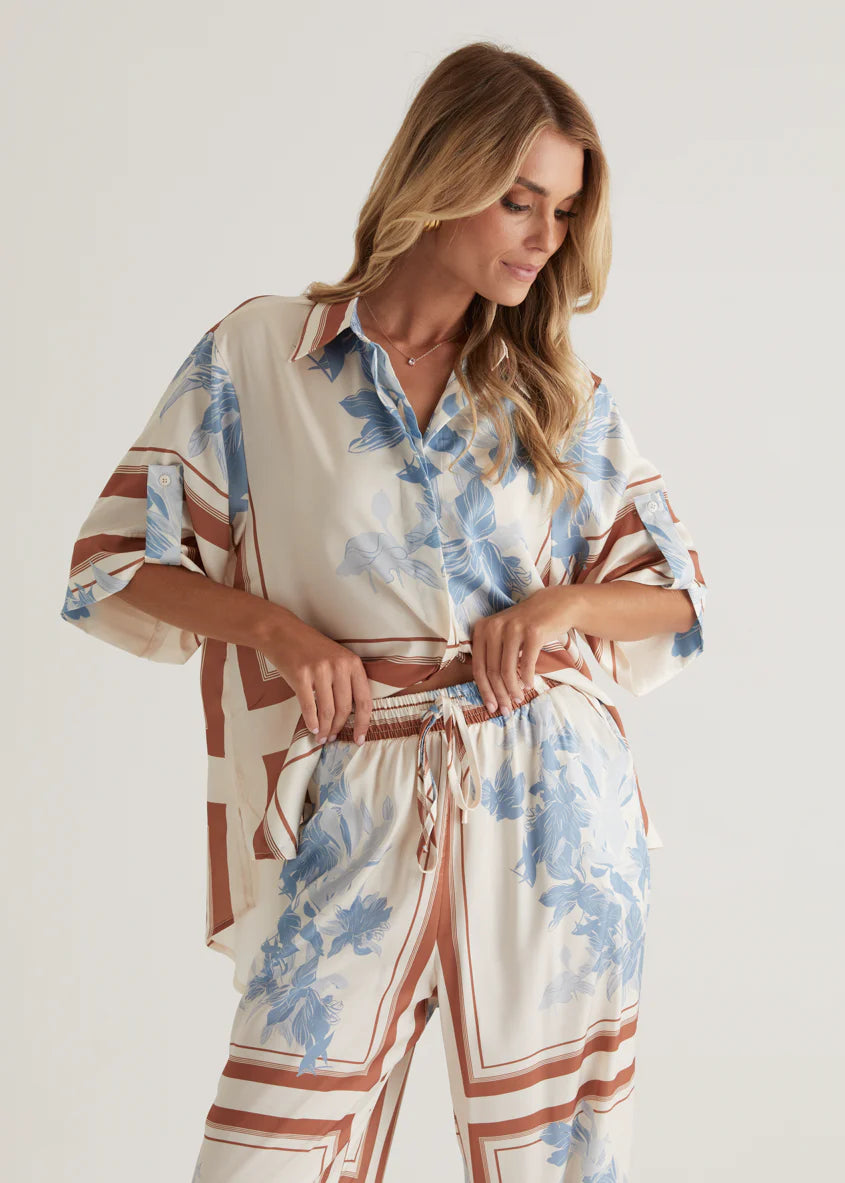 Kaycie Pants - Blue Flowers