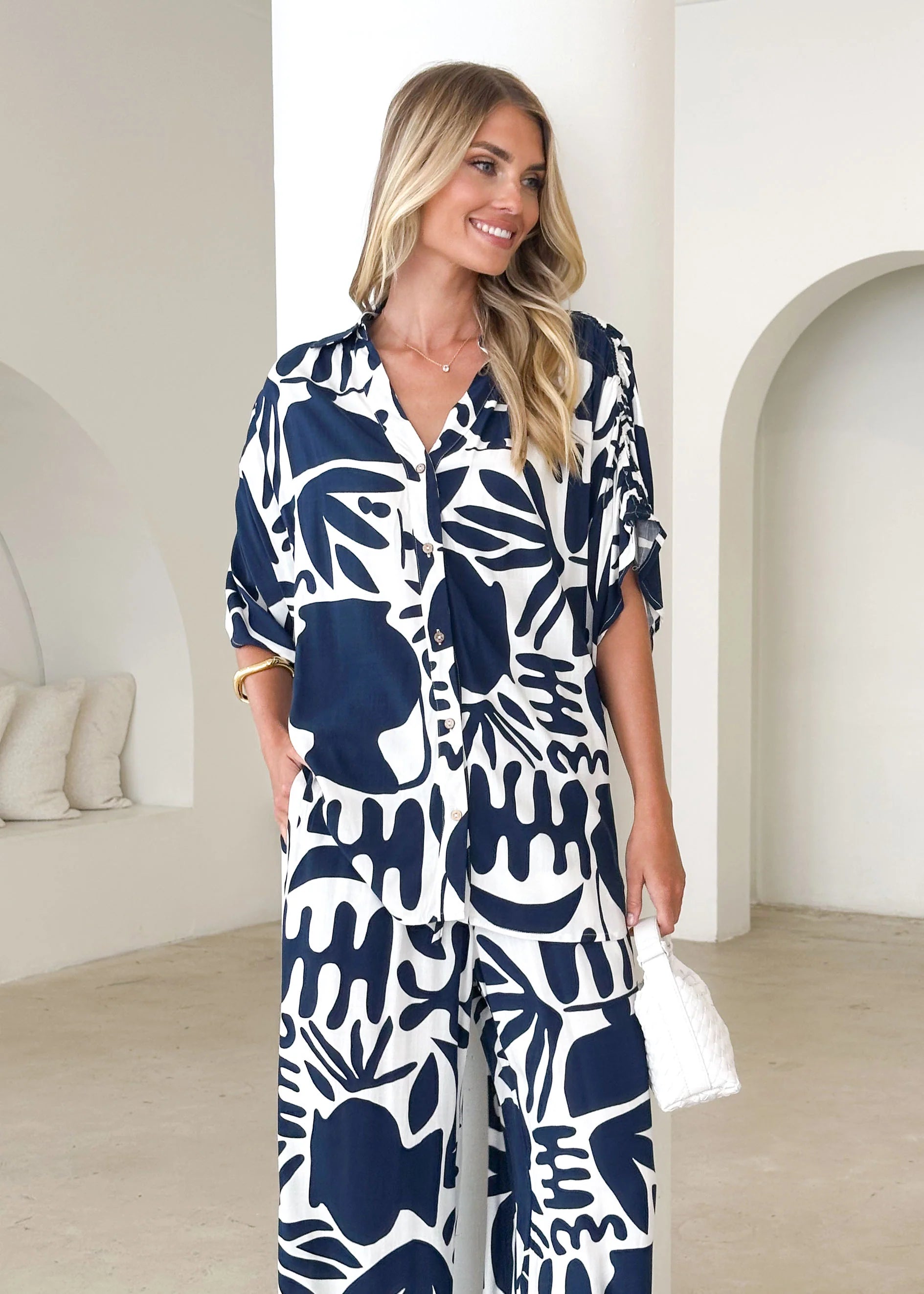 Raegan Pants - Navy Mirage