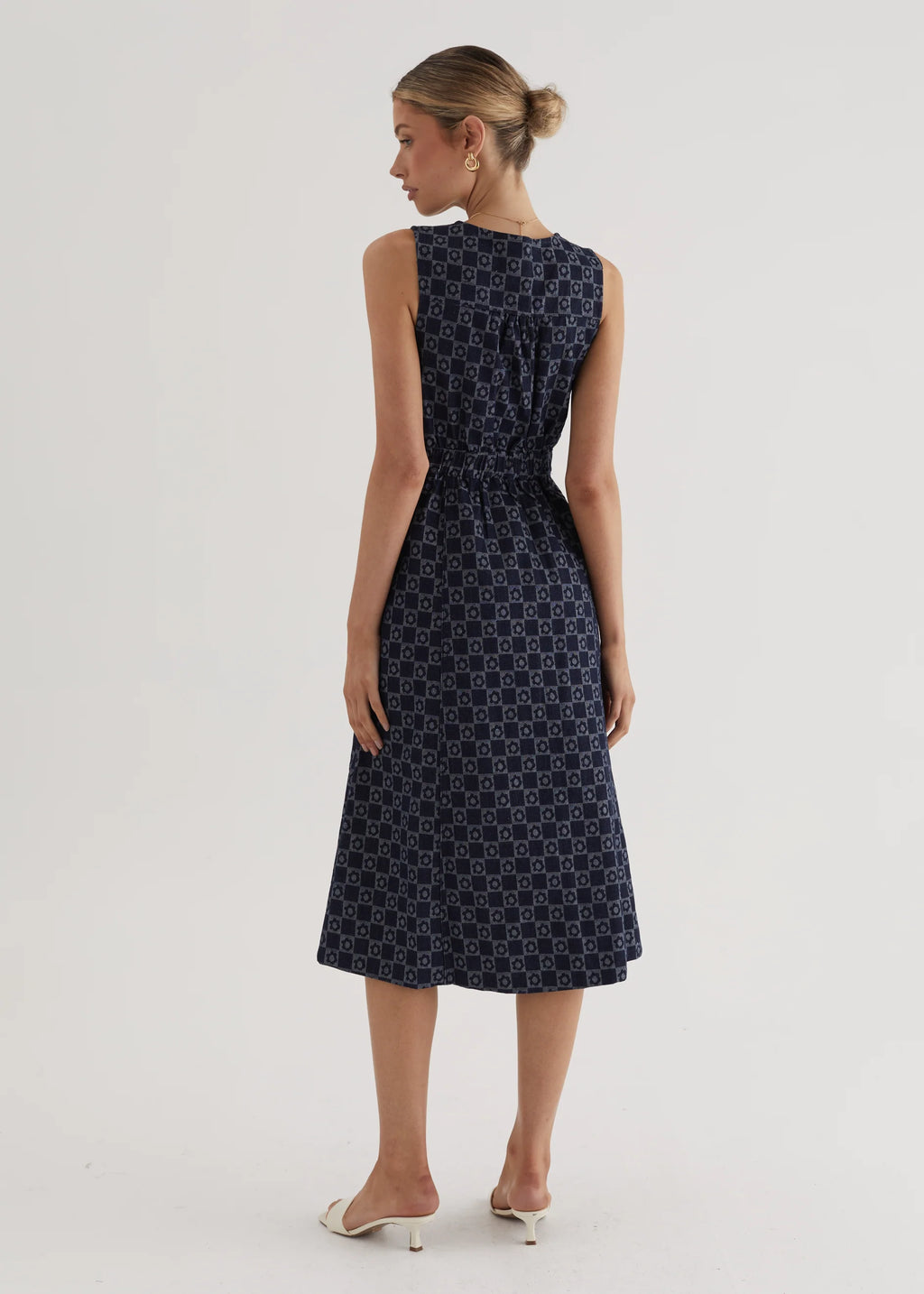 Hazel Midi Dress - Indigo