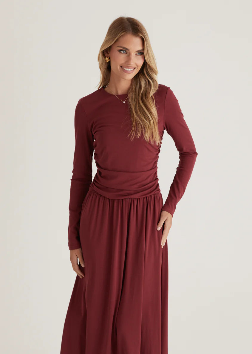 Siobhan Maxi Dress - Wine